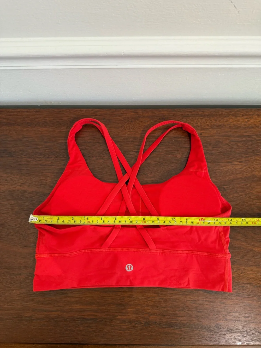 Lululemon Red Longline Strappy Back Sports Bra